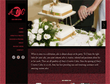 Tablet Screenshot of amyscreativecakes.com